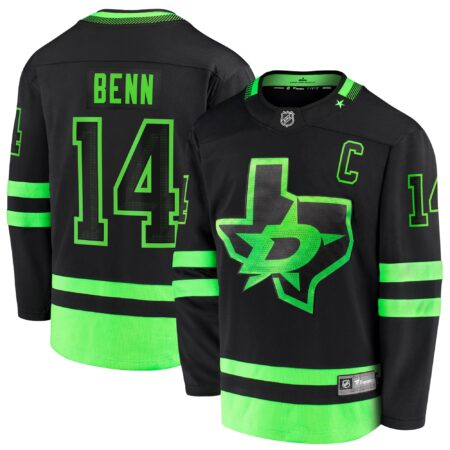 Jamie Benn Dallas Stars Alternate Premier Breakaway Player Jersey - Black