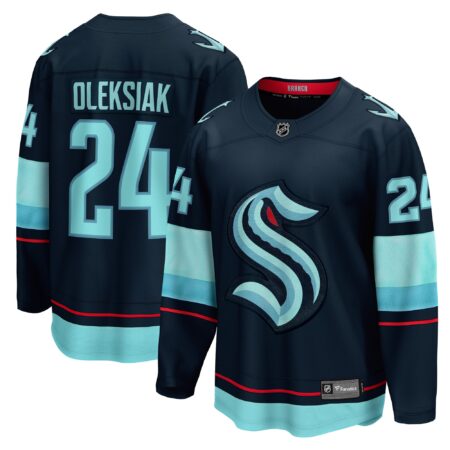 Jamie Oleksiak Seattle Kraken Home Breakaway Player Jersey - Deep Sea Blue