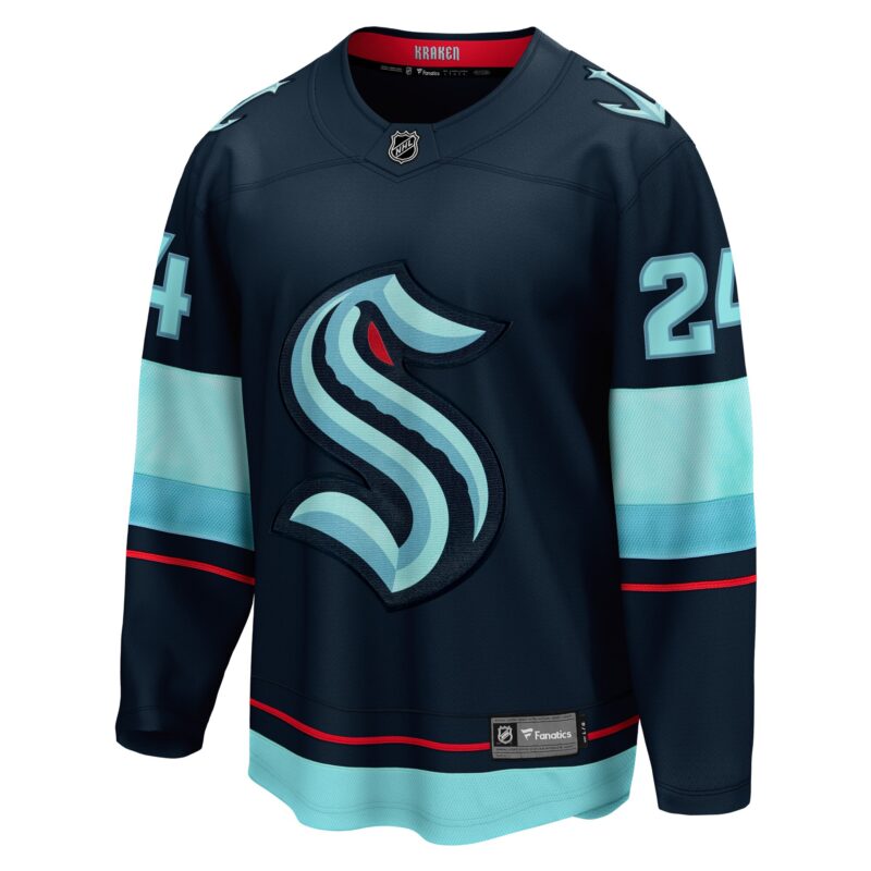 Jamie Oleksiak Seattle Kraken Home Breakaway Player Jersey - Deep Sea Blue - Image 2