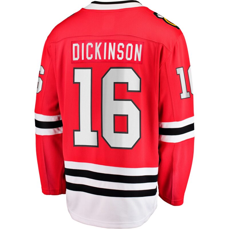 Jason Dickinson Chicago Blackhawks Home Breakaway Jersey - Red - Image 3