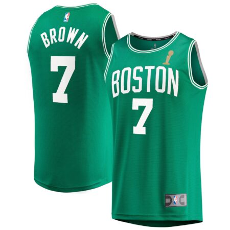 Jaylen Brown Boston Celtics 2024 Basketball Finals Champions Fast Break Player Jersey - Kelly Green - Icon Edition