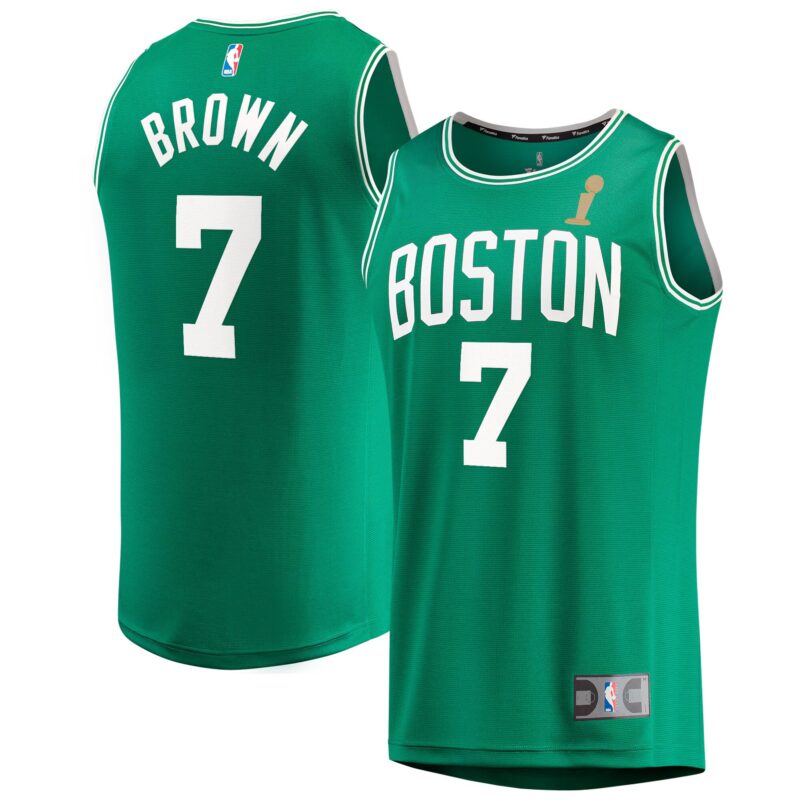 Jaylen Brown Boston Celtics 2024 Basketball Finals Champions Fast Break Player Jersey - Kelly Green - Icon Edition