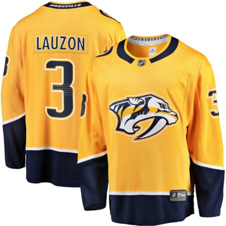 Jeremy Lauzon Nashville Predators Home Breakaway Player Jersey - Gold