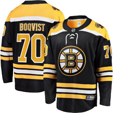 Jesper Boqvist Boston Bruins Home Breakaway Jersey - Black