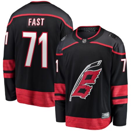 Jesper Fast Carolina Hurricanes Home Breakaway Jersey - Black