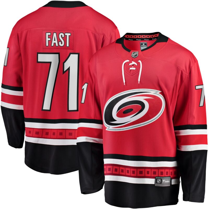 Jesper Fast Carolina Hurricanes Alternate Breakaway Jersey - Red