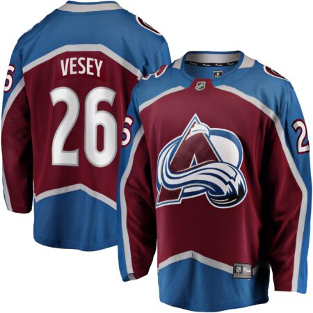 Jimmy Vesey Colorado Avalanche Home Breakaway Jersey - Burgundy