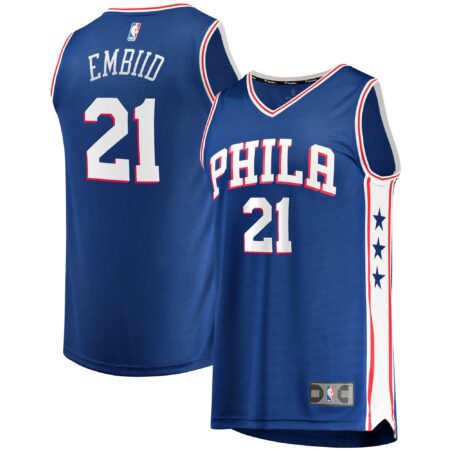 Joel Embiid Philadelphia 76ers Fast Break Player Jersey - Icon Edition - Royal