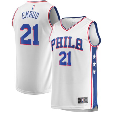 Joel Embiid Philadelphia 76ers Jersey - Association Edition - White