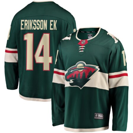 Joel Eriksson Ek Minnesota Wild Breakaway Jersey - Green