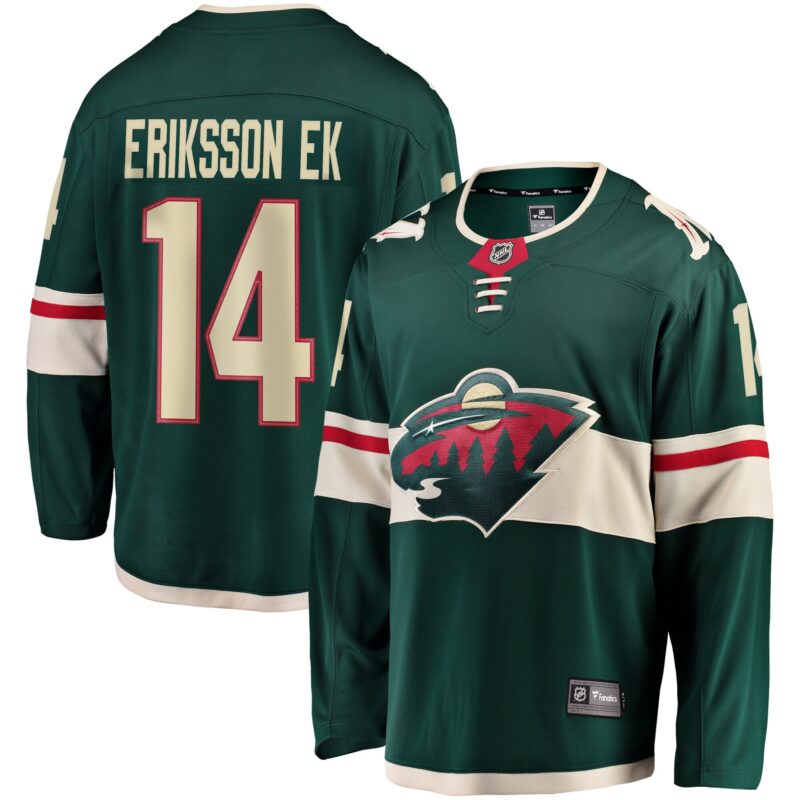 Joel Eriksson Ek Minnesota Wild Breakaway Jersey - Green