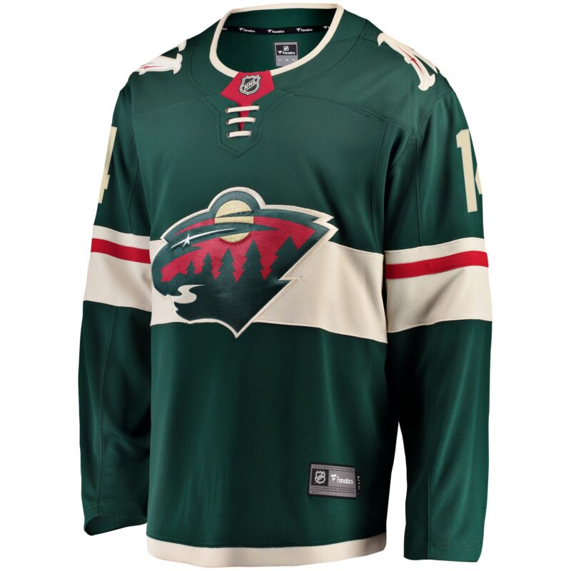 Joel Eriksson Ek Minnesota Wild Breakaway Jersey - Green - Image 2