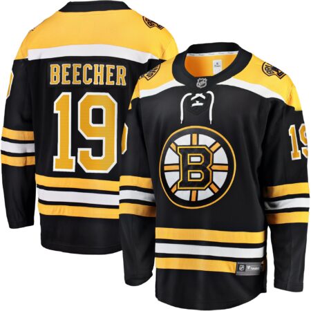 John Beecher Boston Bruins Home Premier Breakaway Player Jersey - Black