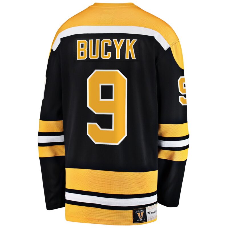 John Bucyk Boston Bruins Premier Breakaway Retired Player Jersey - Black - Image 3
