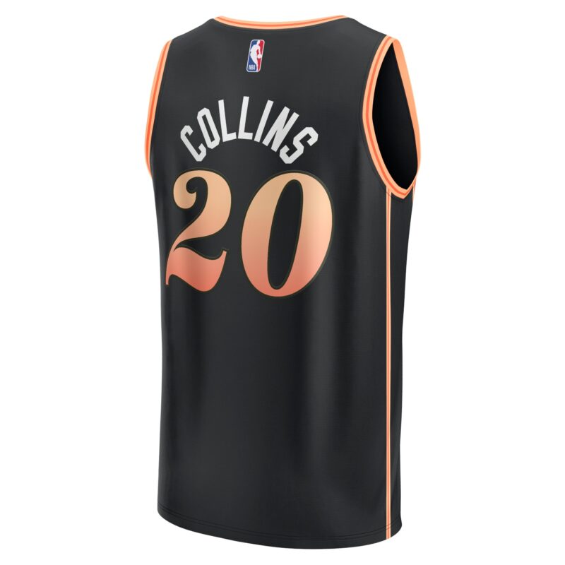 John Collins Atlanta Hawks Fastbreak Jersey - City Edition - Black - Image 3