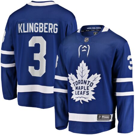 John Klingberg Toronto Maple Leafs Home Breakaway Jersey - Blue