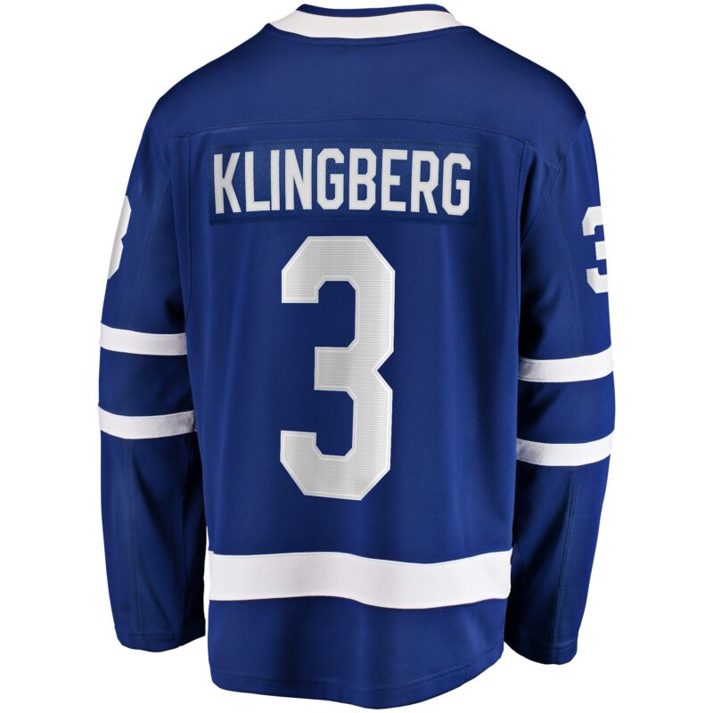 John Klingberg Toronto Maple Leafs Home Breakaway Jersey - Blue - Image 3