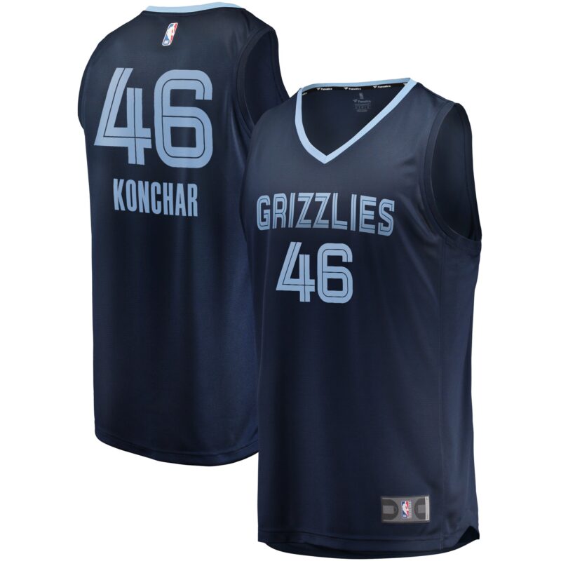 John Konchar Memphis Grizzlies Fast Break Jersey Navy - Icon Edition