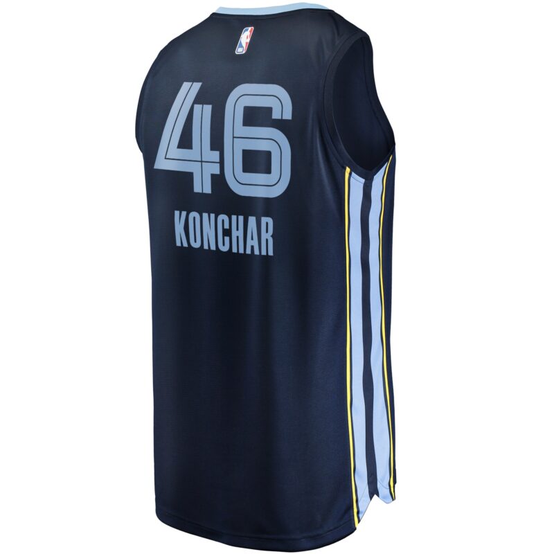 John Konchar Memphis Grizzlies Fast Break Jersey Navy - Icon Edition - Image 3
