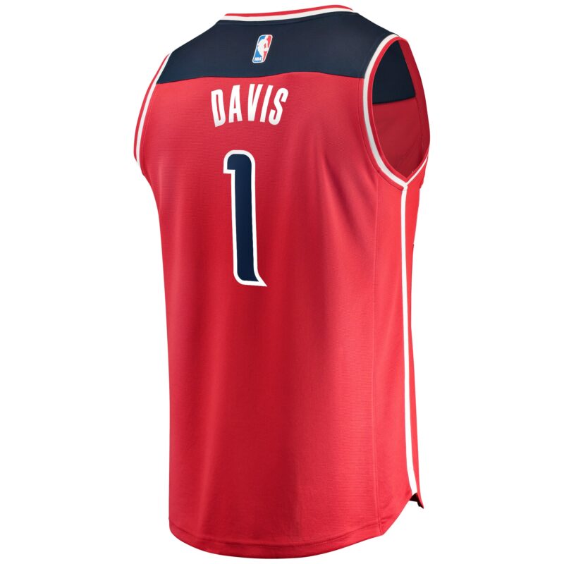 Johnny Davis Washington Wizards Fast Break Player Jersey Icon - Edition - Red - Image 3