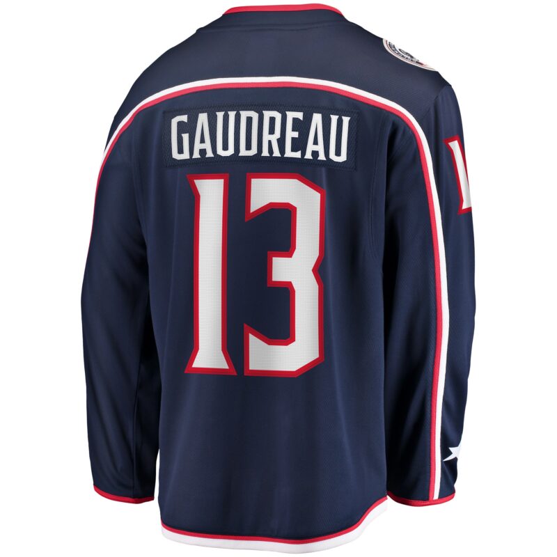 Johnny Gaudreau Columbus Blue Jackets Breakaway Player Jersey - Navy - Image 3