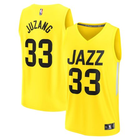 Johnny Juzang Utah Jazz Fast Break Player Jersey - Icon Edition - Yellow