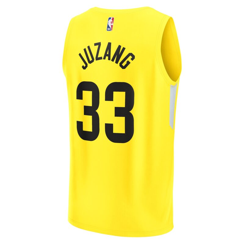 Johnny Juzang Utah Jazz Fast Break Player Jersey - Icon Edition - Yellow - Image 3