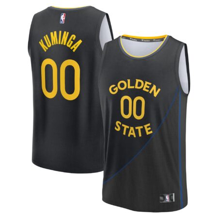Jonathan Kuminga Golden State Warriors Fast Break Player Jersey - Statement Edition - Black