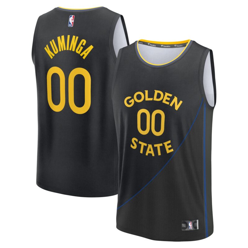 Jonathan Kuminga Golden State Warriors Fast Break Player Jersey - Statement Edition - Black
