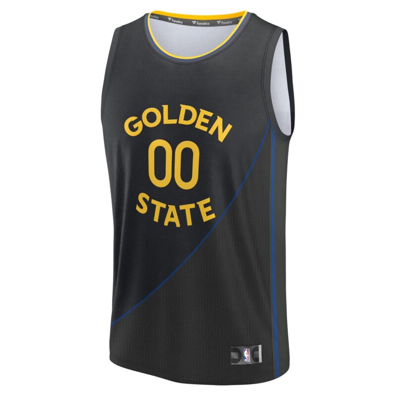 Jonathan Kuminga Golden State Warriors Fast Break Player Jersey - Statement Edition - Black - Image 2