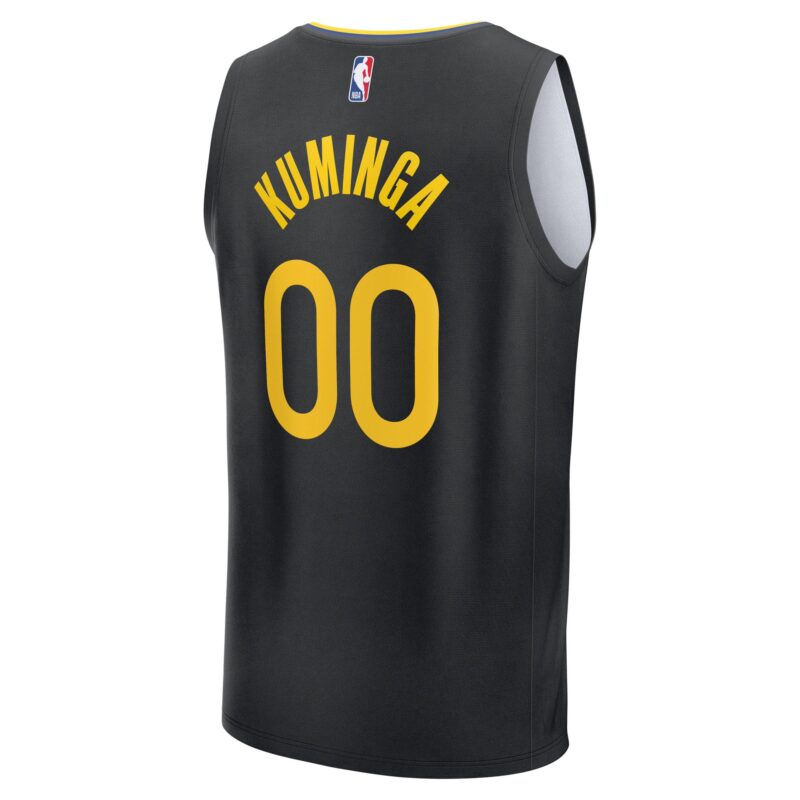 Jonathan Kuminga Golden State Warriors Fast Break Player Jersey - Statement Edition - Black - Image 3