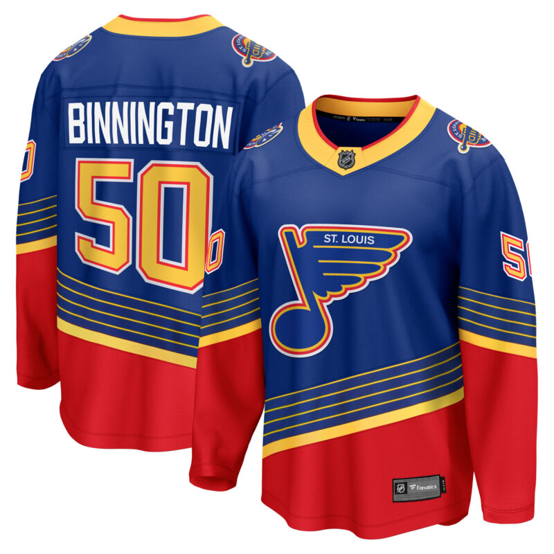 Binnington St. Louis Blues Alternate Premier Breakaway Player Jersey - Royal