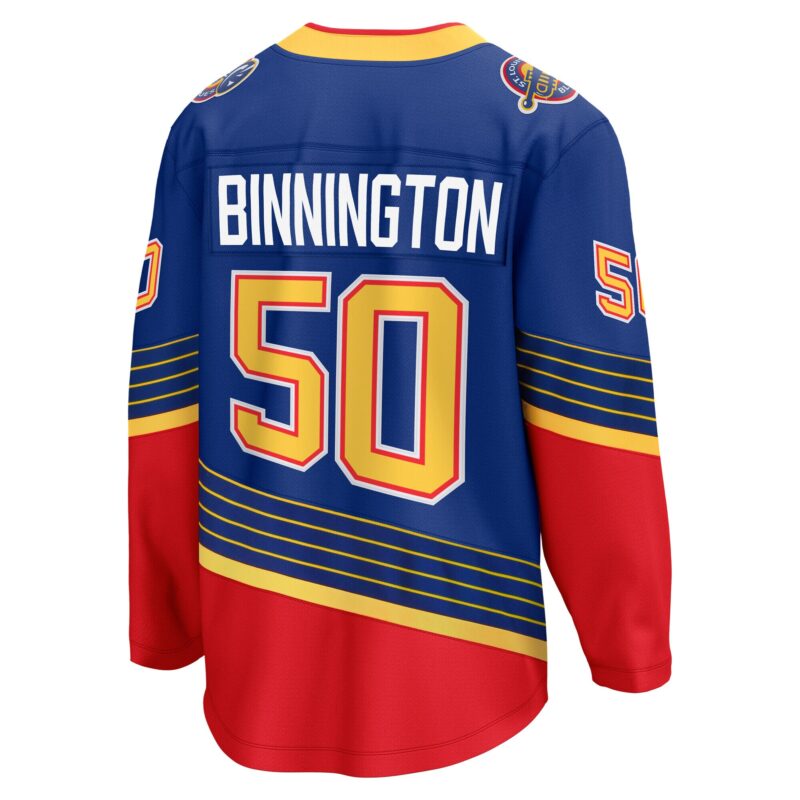 Binnington St. Louis Blues Alternate Premier Breakaway Player Jersey - Royal - Image 3