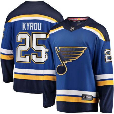 Kyrou St. Louis Blues Home Team Breakaway Player Jersey - Blue