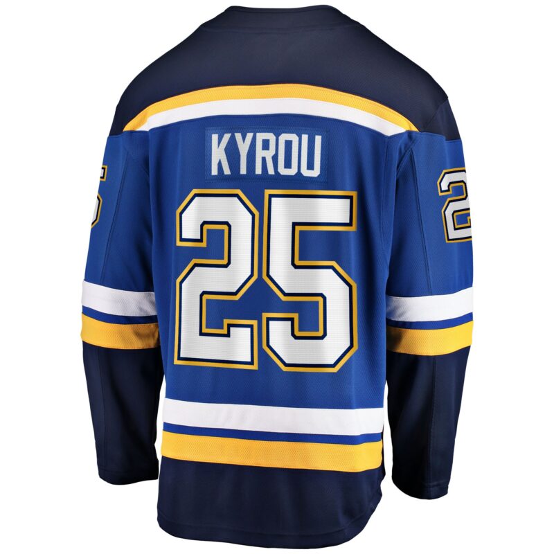 Kyrou St. Louis Blues Home Team Breakaway Player Jersey - Blue - Image 3