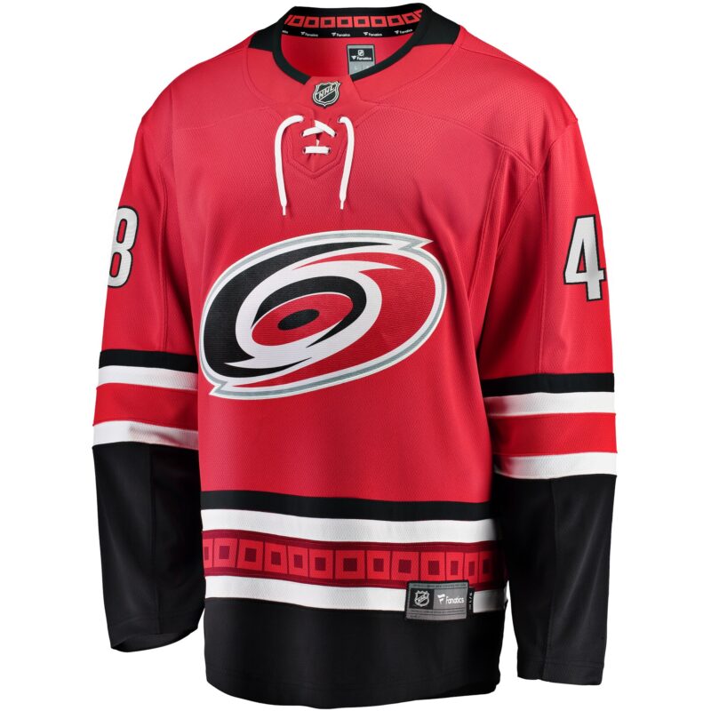 Martinook Carolina Hurricanes Alternate Breakaway Player Jersey - Red - Image 2
