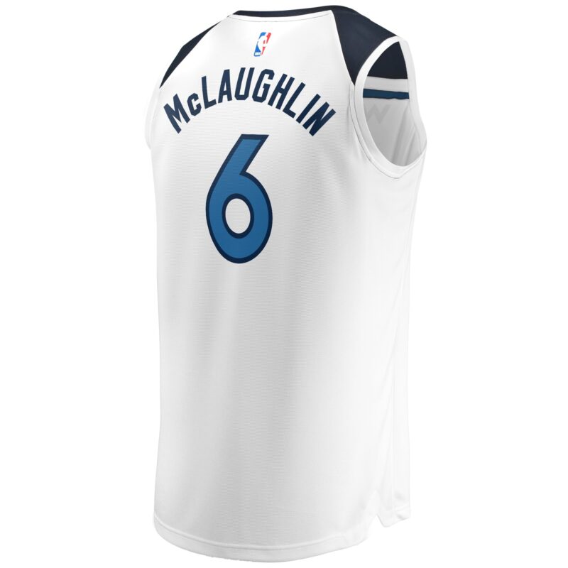 McLaughlin Minnesota Timberwolves Fast Break Player Jersey - Association Edition - White - Image 3