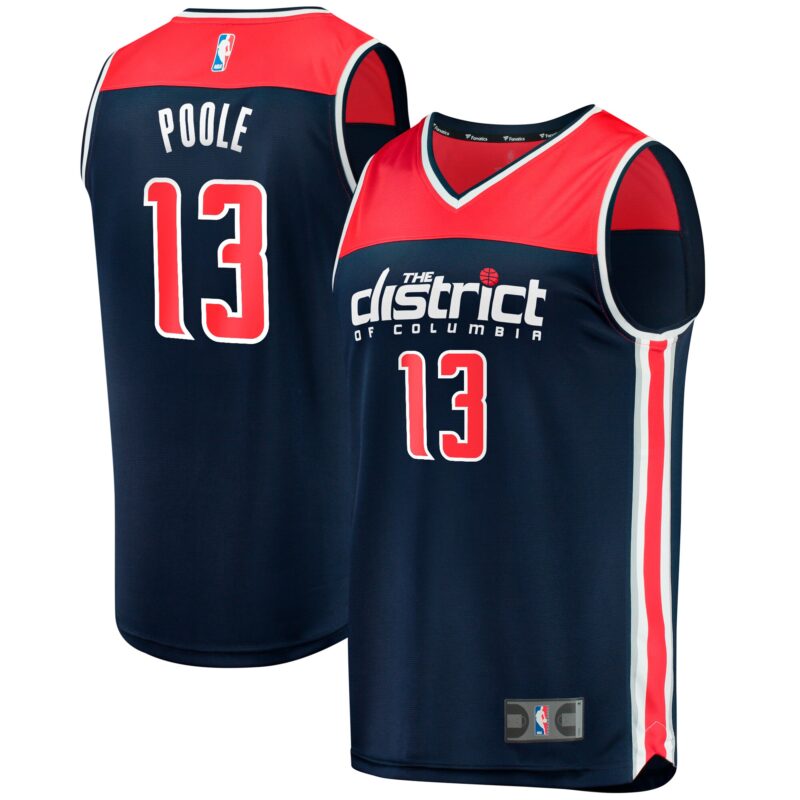 Poole Washington Wizards Fast Break Player Jersey - Statement Edition - Navy