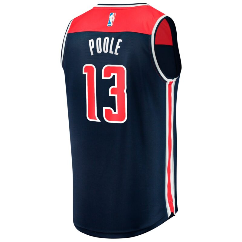 Poole Washington Wizards Fast Break Player Jersey - Statement Edition - Navy - Image 3