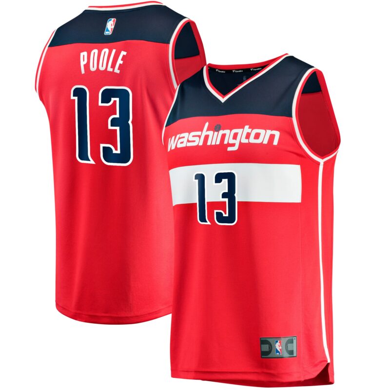 Poole Washington Wizards Fast Break Player Jersey - Icon Edition - Red