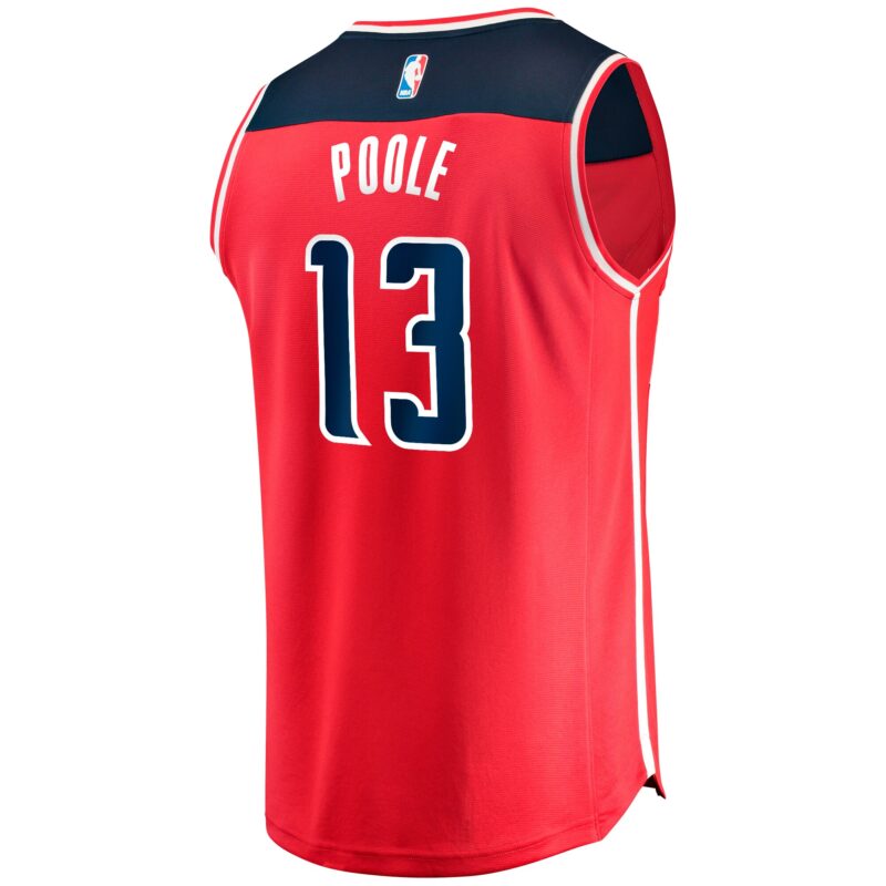Poole Washington Wizards Fast Break Player Jersey - Icon Edition - Red - Image 3
