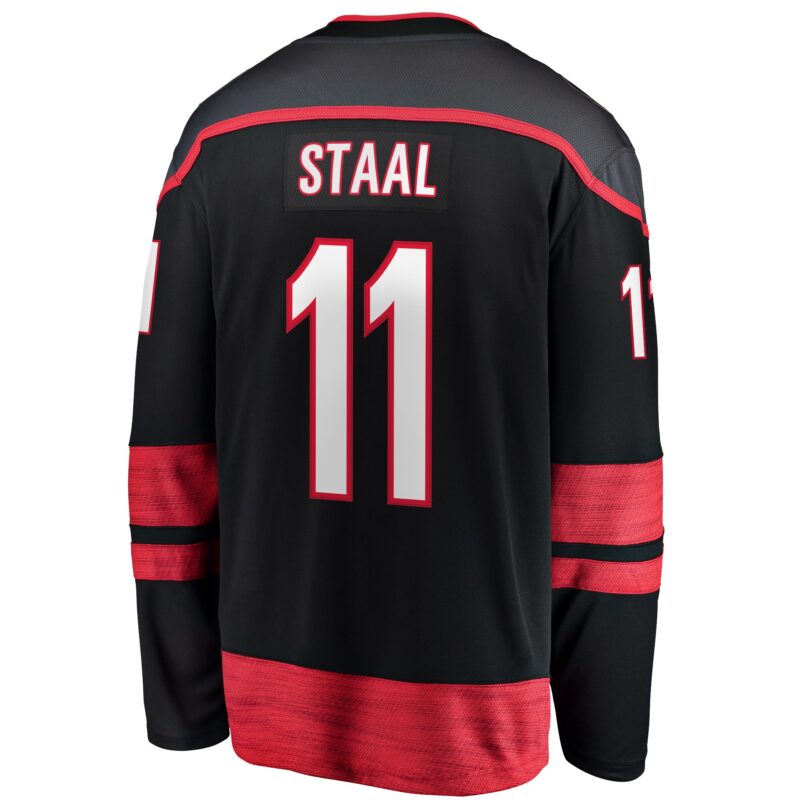 Staal Carolina Hurricanes Home Captain Patch Breakaway Player Jersey - Black - Image 3