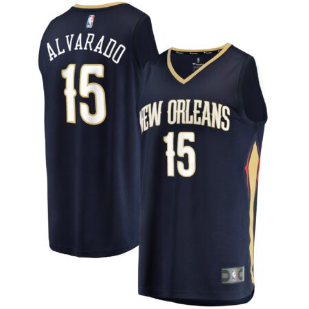 Jose Alvarado New Orleans Pelicans Fast Break Jersey - Icon Edition - Navy