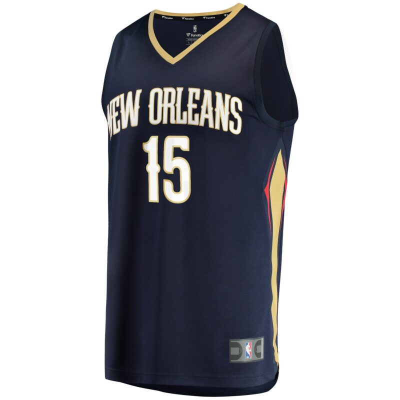 Jose Alvarado New Orleans Pelicans Fast Break Jersey - Icon Edition - Navy - Image 2
