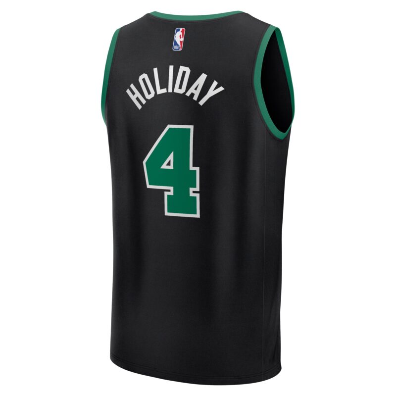 Jrue Holiday Boston Celtics Fast Break Player Jersey - Statement Edition - Black - Image 3