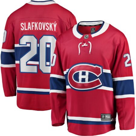 Juraj Slafkovsky Montreal Canadiens Home Premier Breakaway Player Jersey - Red