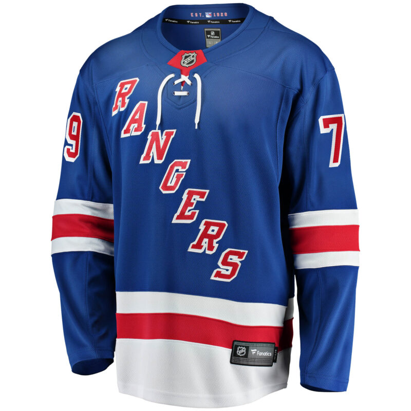 K'Andre Miller New York Rangers Home Breakaway Jersey - Blue - Image 2