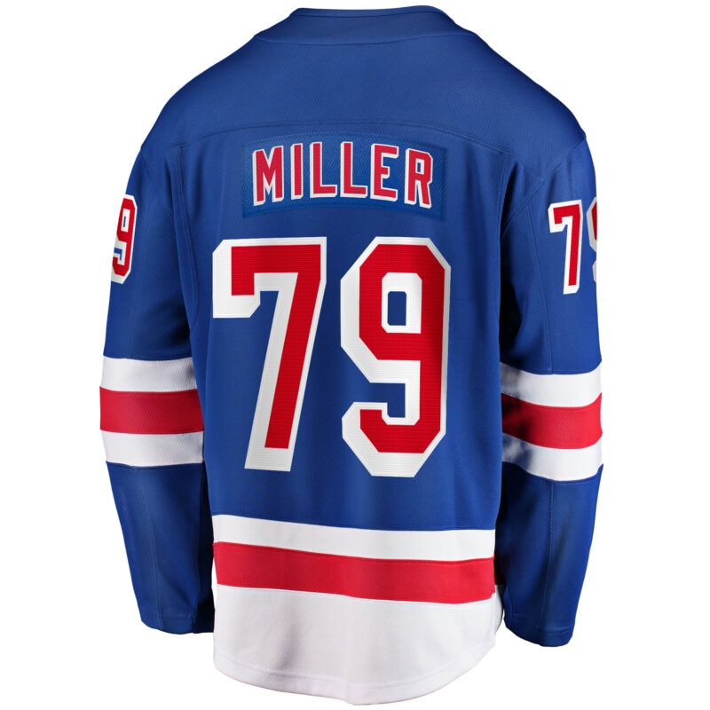 K'Andre Miller New York Rangers Home Breakaway Jersey - Blue - Image 3