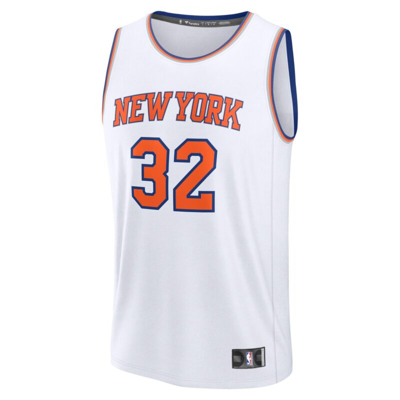 Karl-Anthony Towns New York Knicks Fast Break Player Jersey - Association Edition - White - Image 2