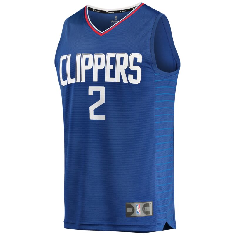 Kawhi Leonard LA Clippers Fast Break Player Jersey - Icon Edition - Royal - Image 2